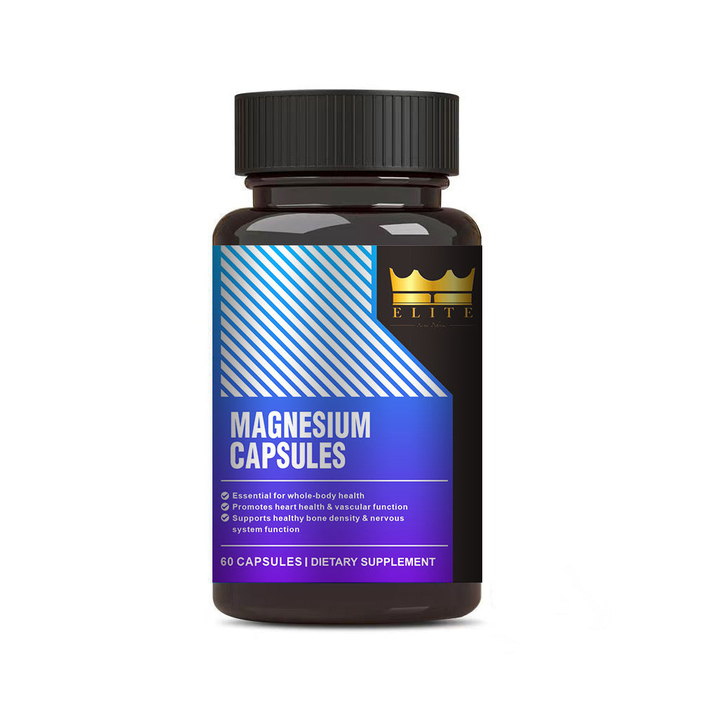 Crown Elite Premium High Absorption Magnesium Triple Complex - Glycinate, Malate & Citrate | Supports Healthy Immune, Muscle, Nerve Function and Sleep Health | Non-GMO, Vegan | 500mg, 2 Month Supply